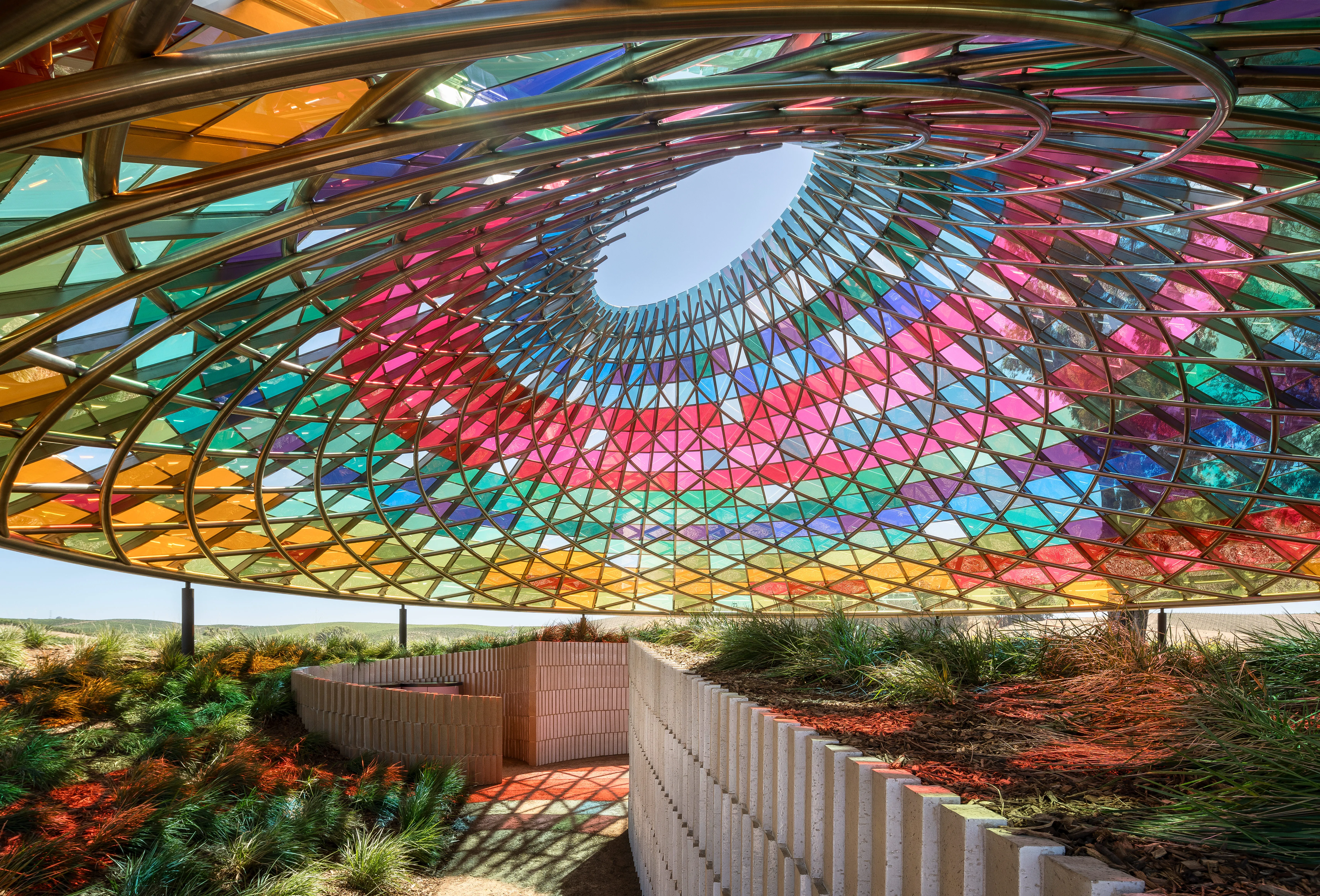 Vertical Panorama Pavilion, vista interna