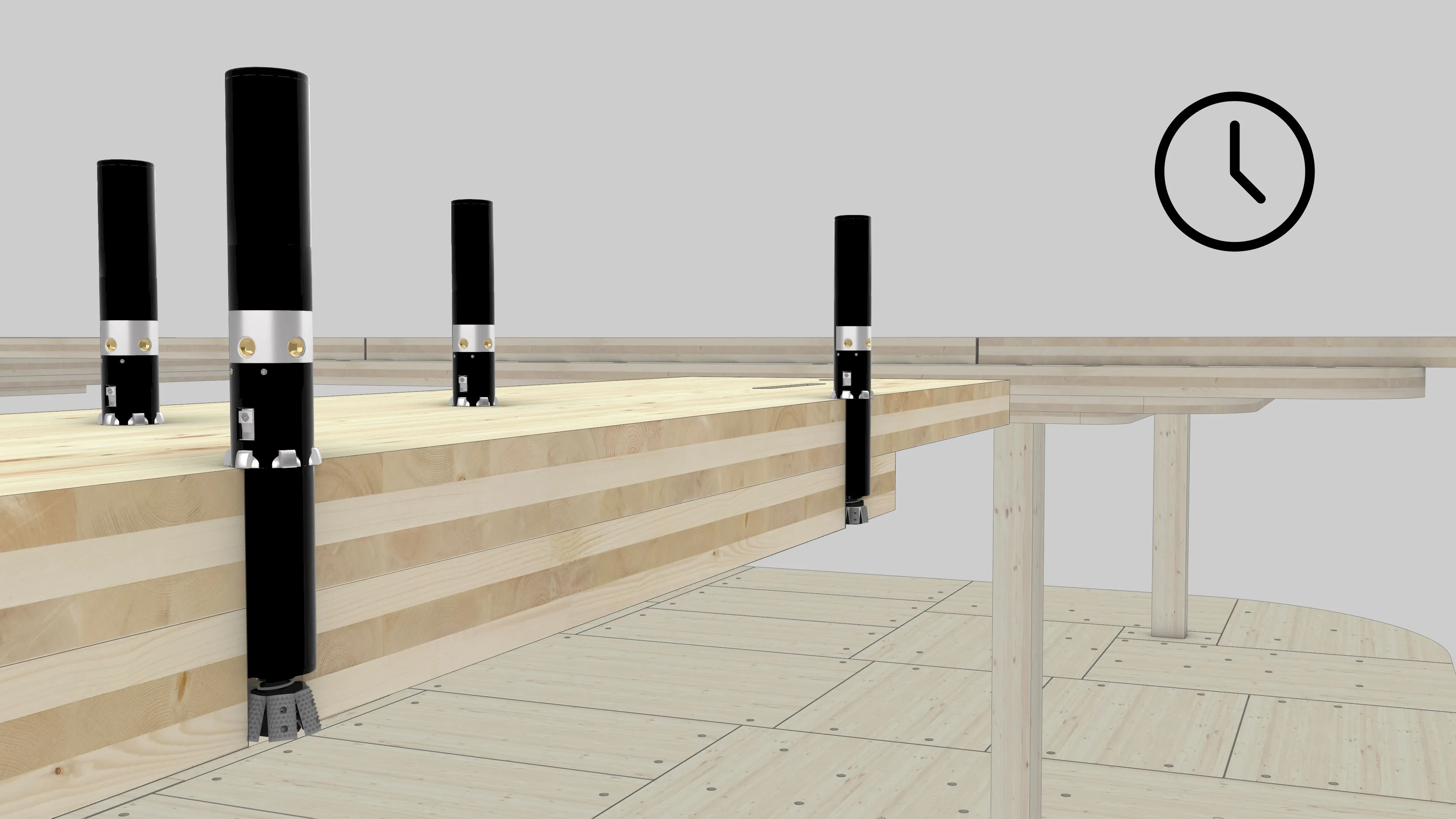 Figure 48 - In the next step, the robotic device would proceed with applying the needed pressure for the glue in situ.