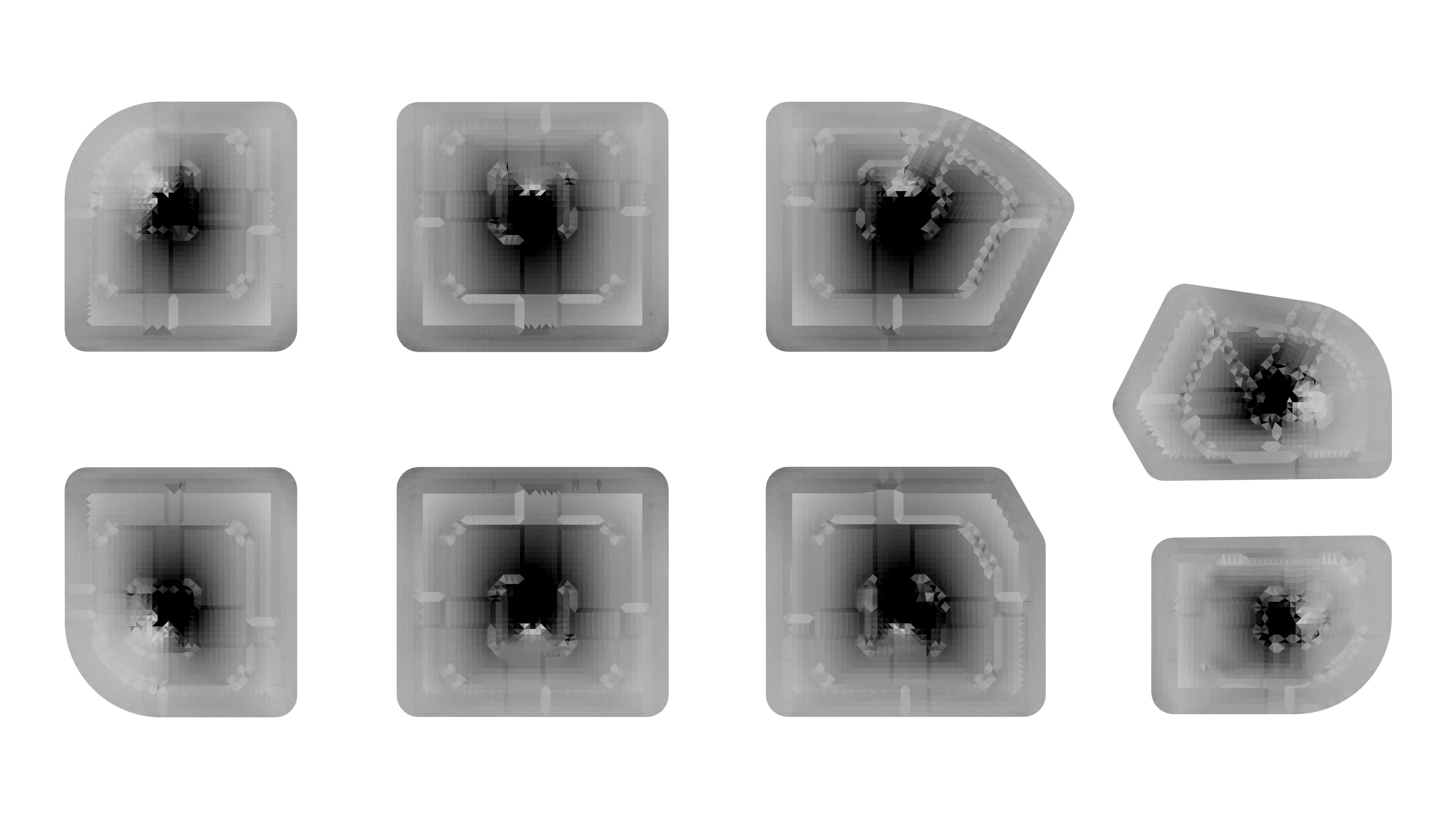 Figure 36  - Glue distribution: darker areas need more glue.