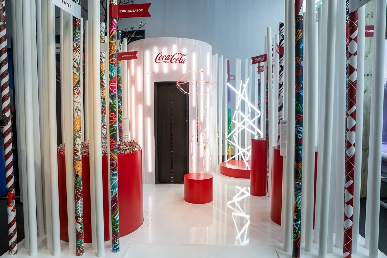 Tensegritäts-Installation für Coca-Cola auf der SPFW 2016.