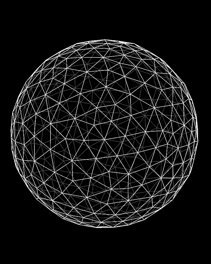 Abgestumpftes duales Hexagonal-Netz: Render 03