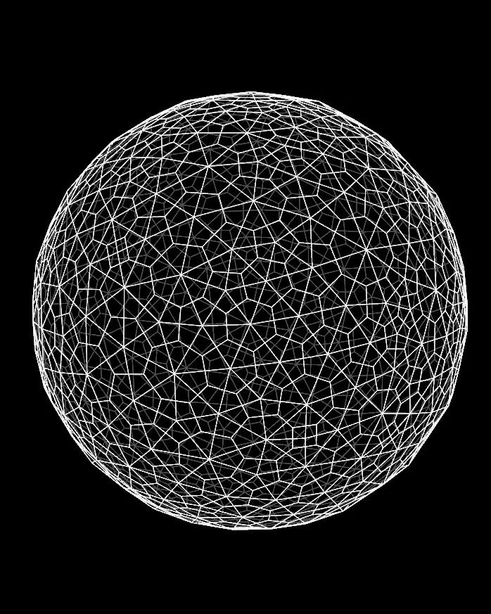Abgestumpftes duales Hexagonal-Netz: Render 04
