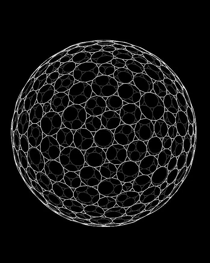 Abgestumpftes duales Hexagonal-Netz: Render 06