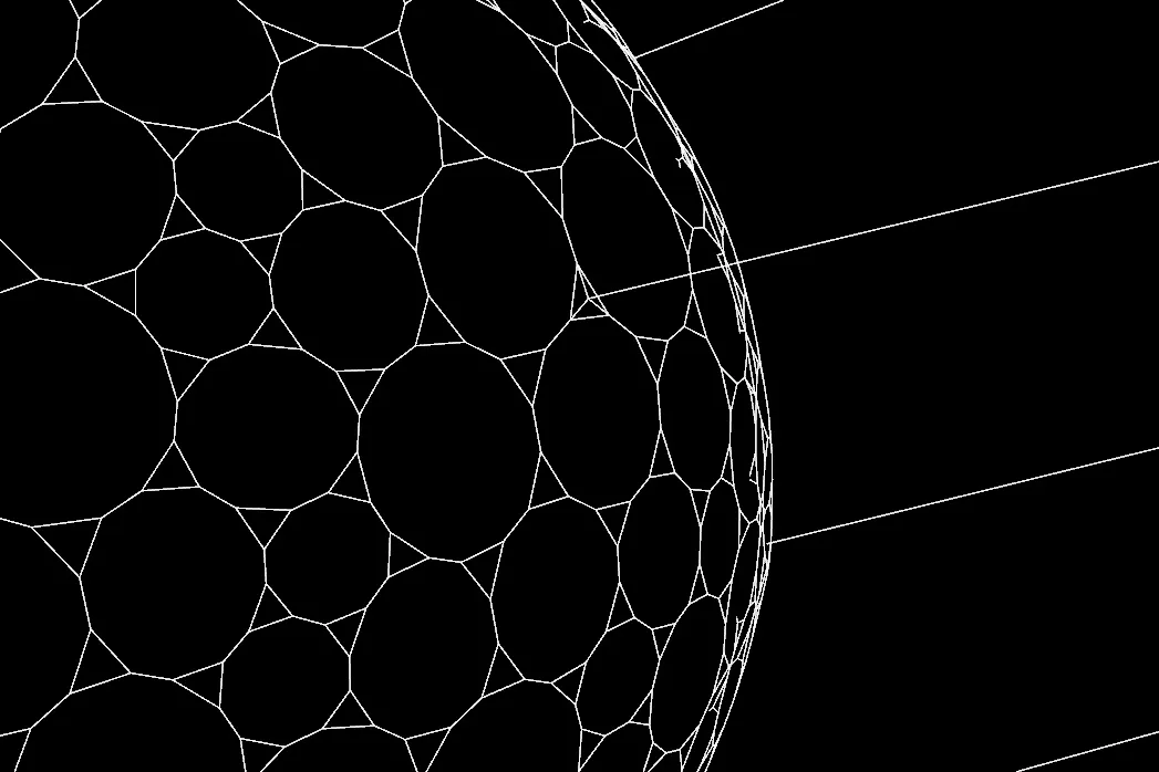 Abgestumpftes duales Hexagonal-Netz: Render 10