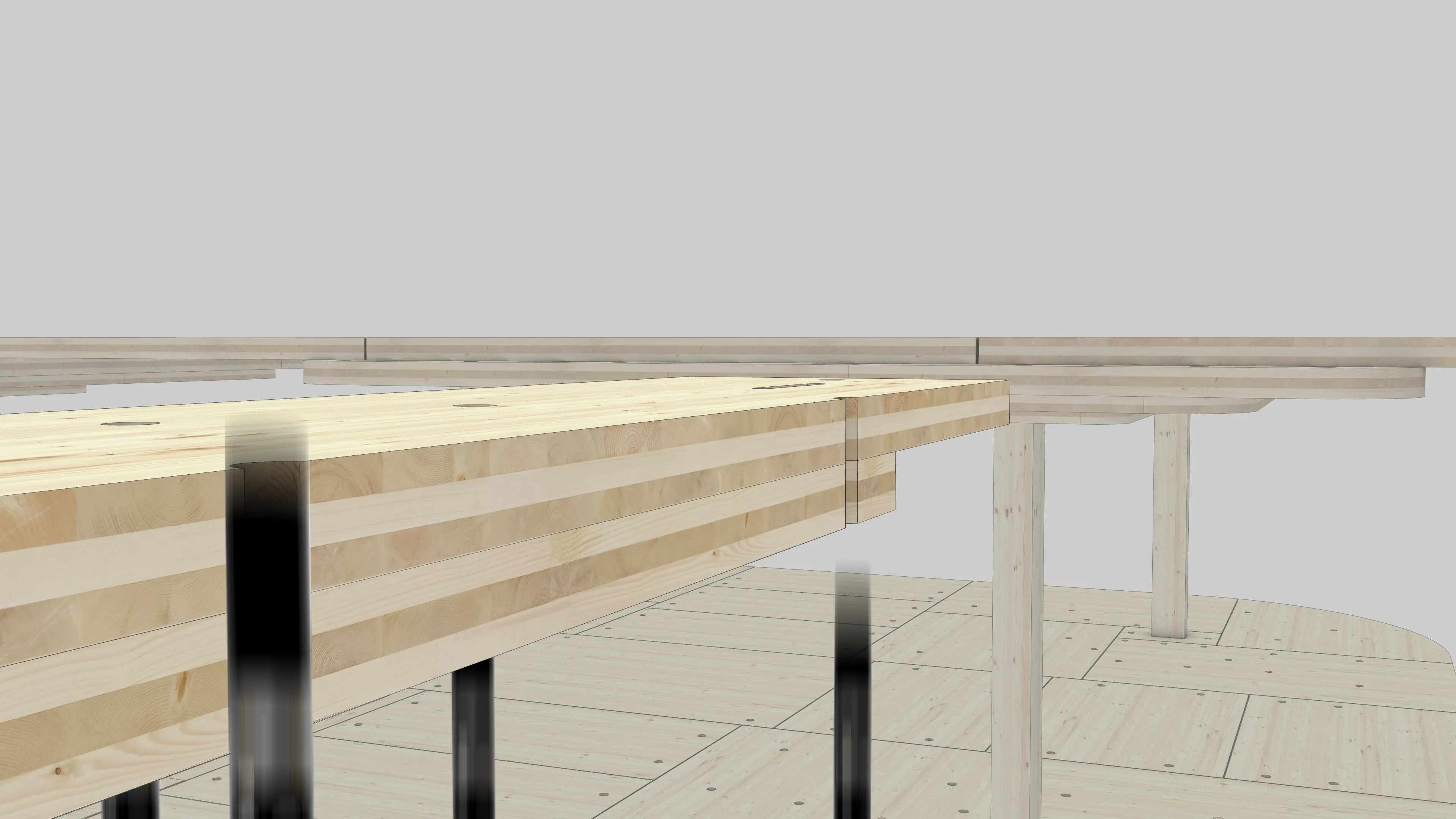 Figura 49 - E após um determinado período de tempo, uma vez que a cola esteja seca, o dispositivo será capaz de aliviar sua pressão no furo, permitindo que caia no chão para ser realimentado no sistema.