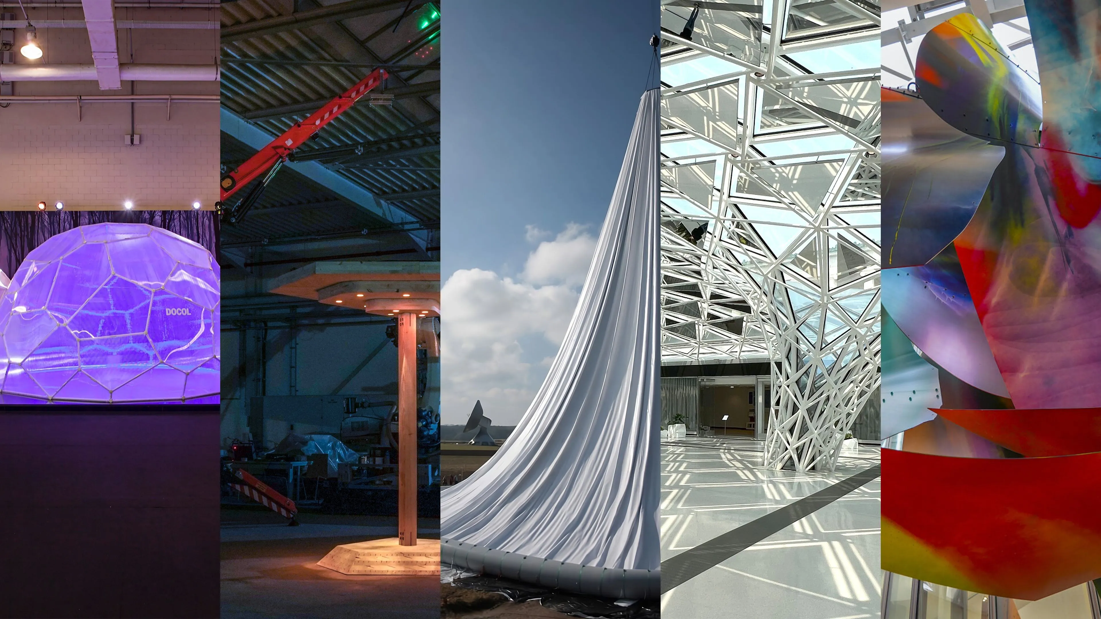 Zusammenstellung von fünf Portfolioprojekten von Daniel Locatelli