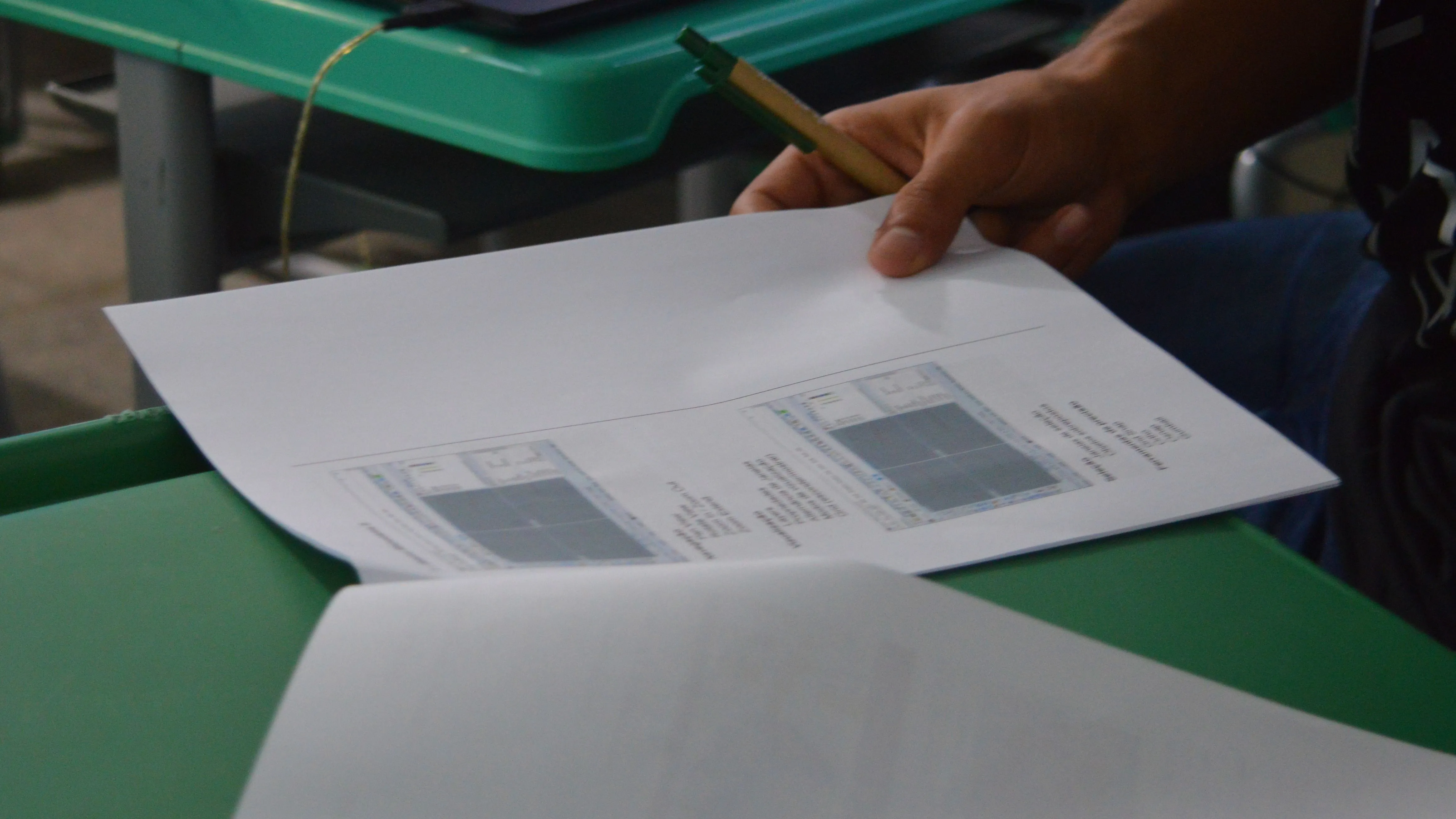 Close-up of the printed handout used during the workshop.
