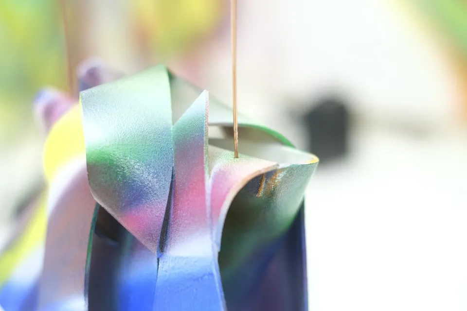 Foto do modelo em pequena escala do Canyon de Katharina Grosse.
Modelo em pequena escala do Canyon de Katharina Grosse.
©Katharina Grosse