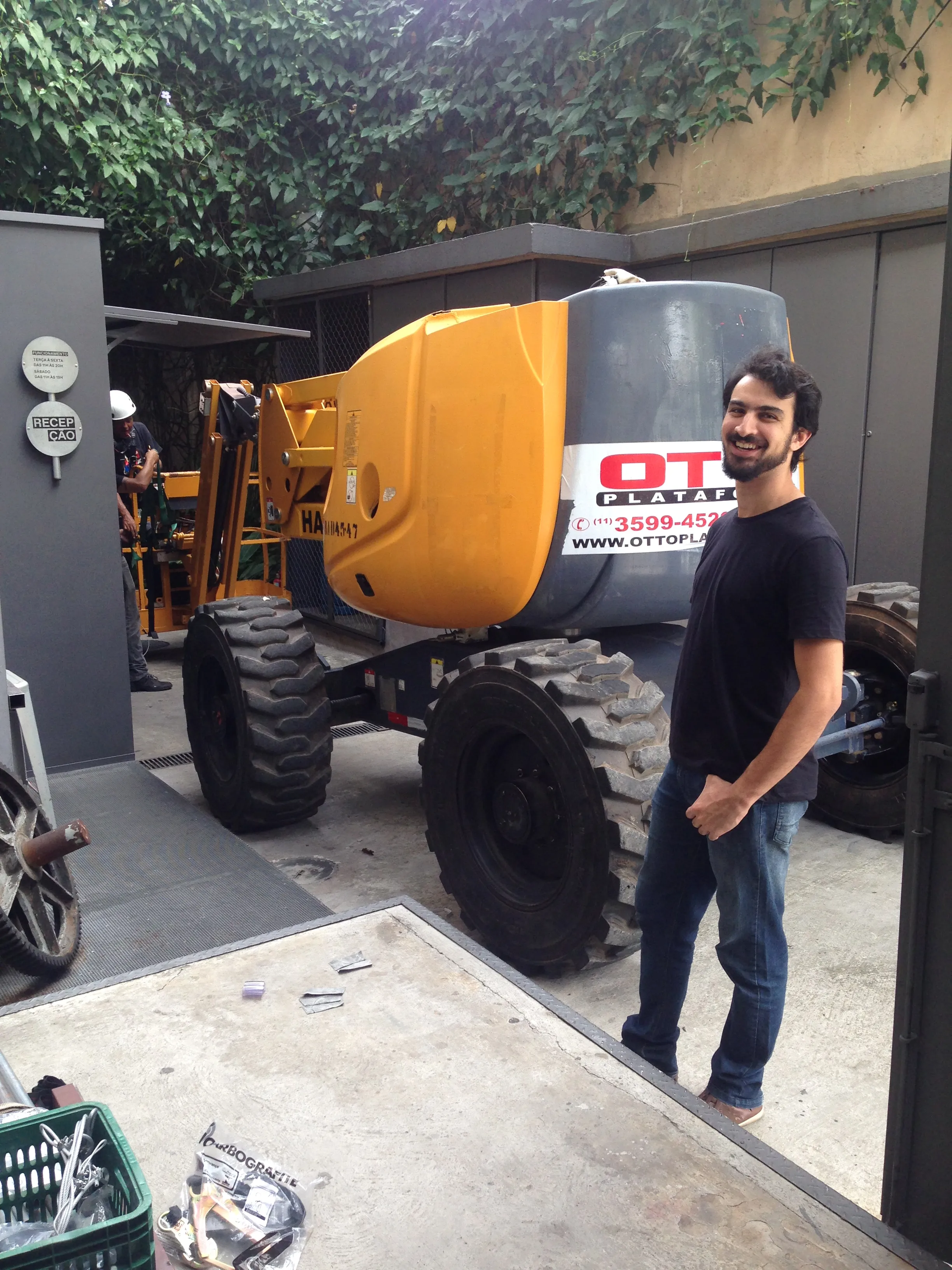 Lucas and the work-platform-lift