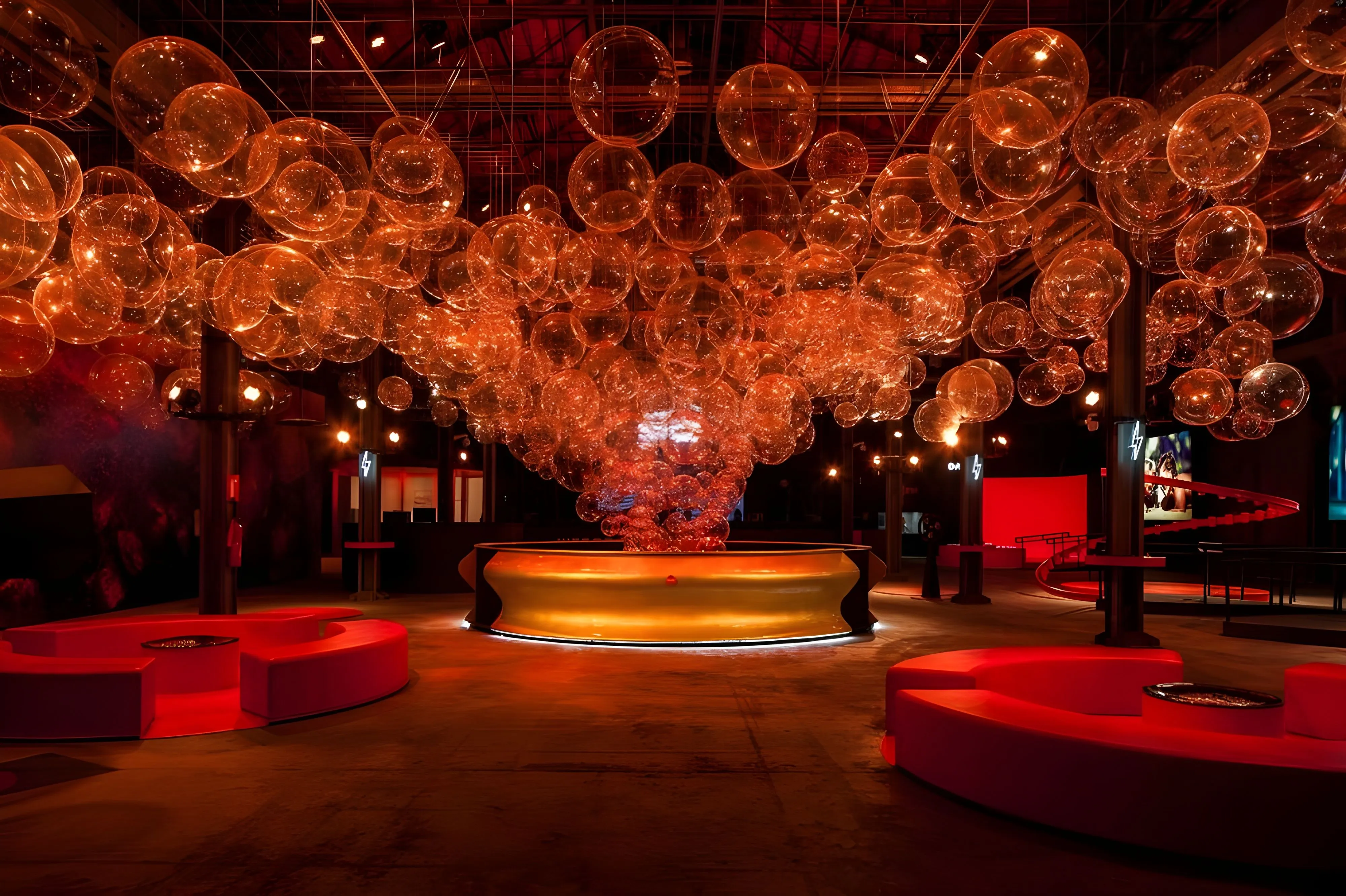 Photo from the entrance to the main bar of Parada Coca-Cola.