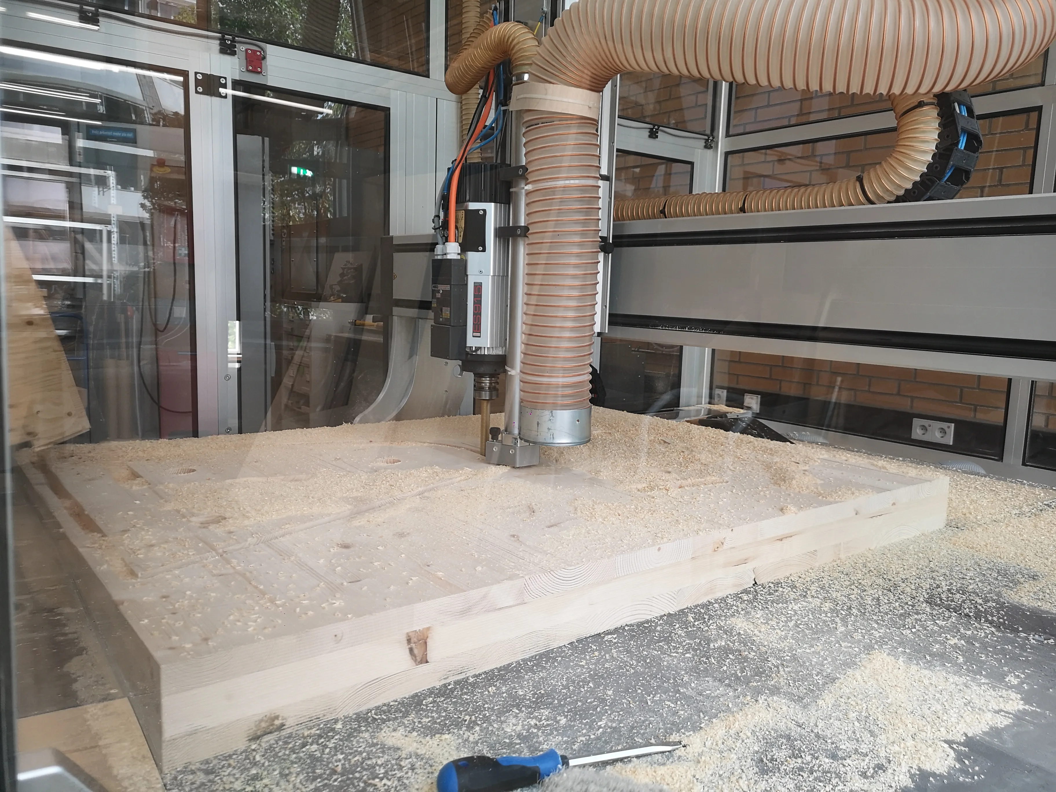 Figura 63 - Pré-fabricação das peças do demonstrador.