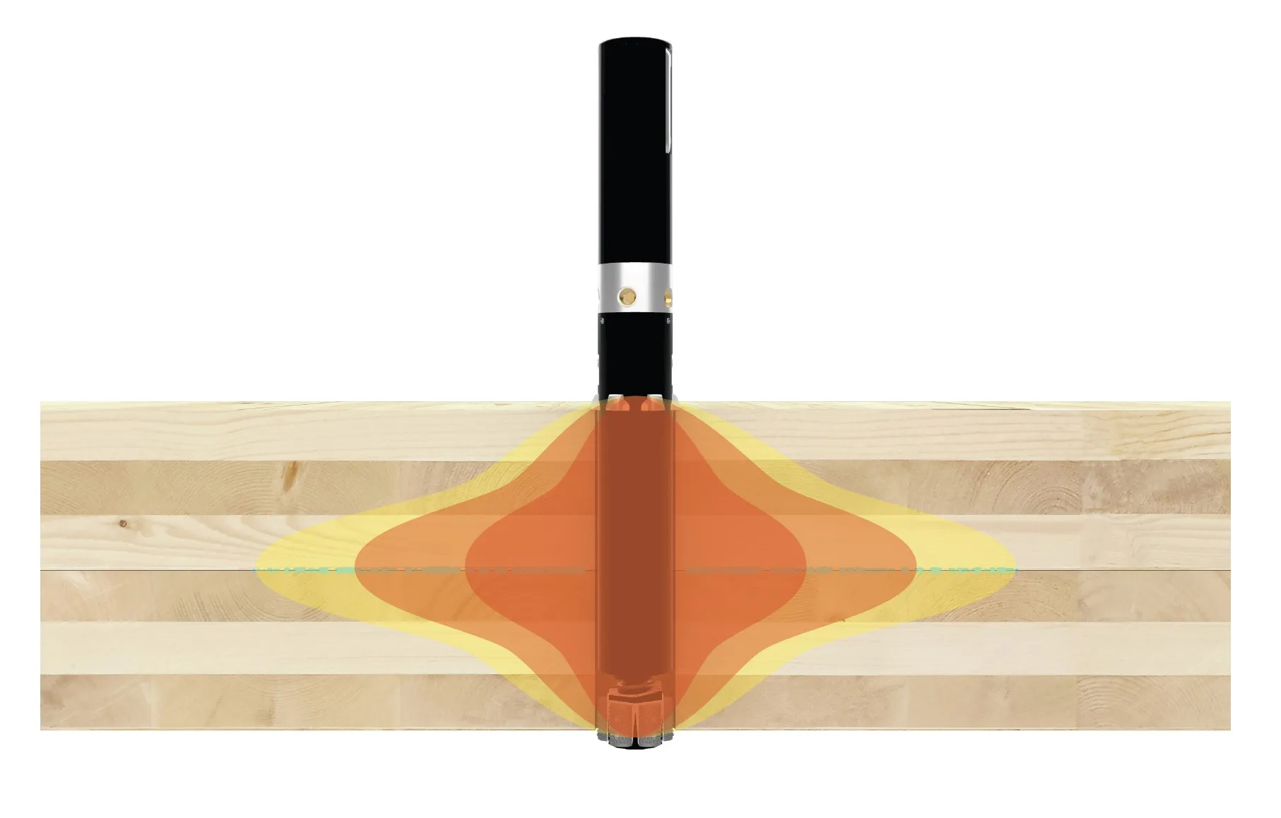 Figura 53 - Área de influência pressurizada.