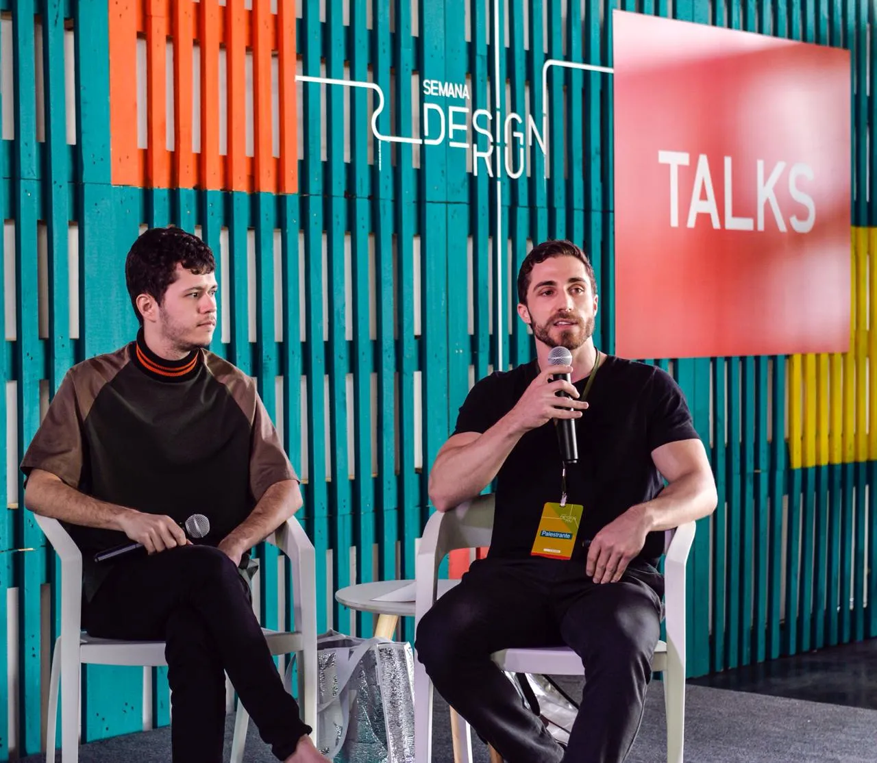 Präsentationsfolie bei der Semana Design Rio.