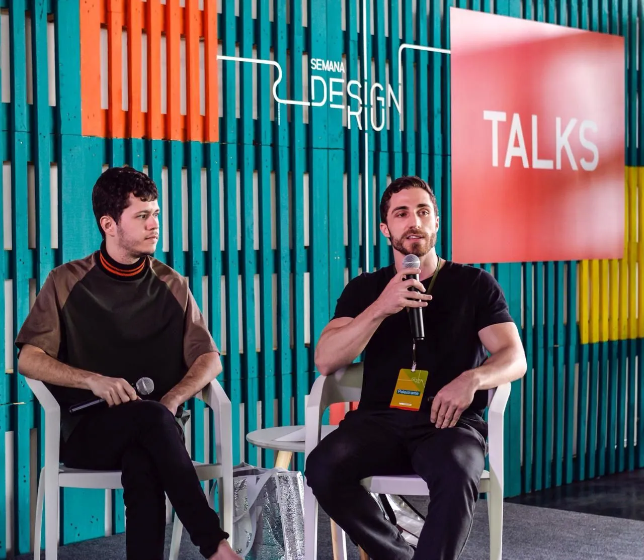 Daniel Nunes Locatelli apresentando na Semana Design Rio 2018
