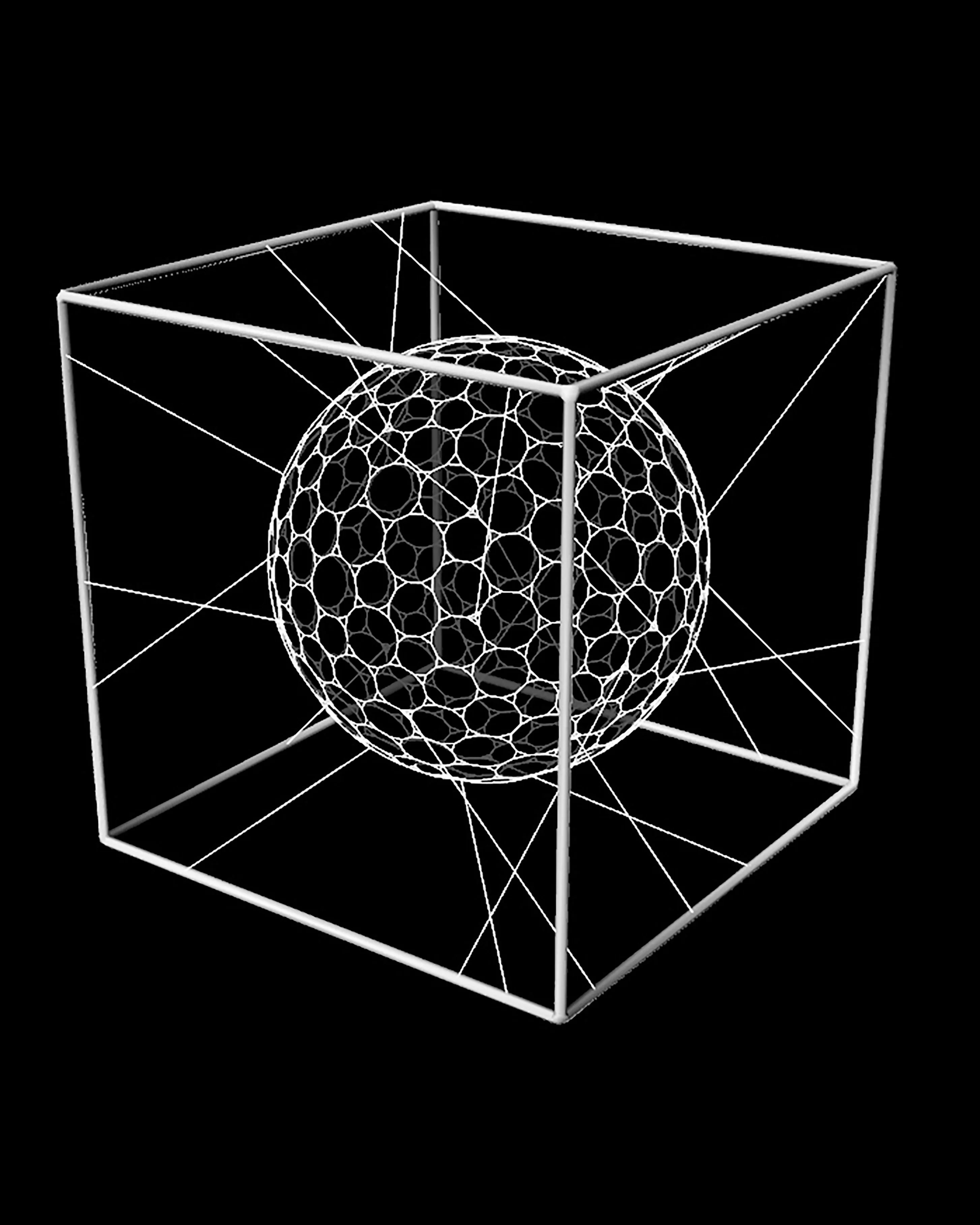 Abgestumpftes duales Hexagonal-Netz: Render 07