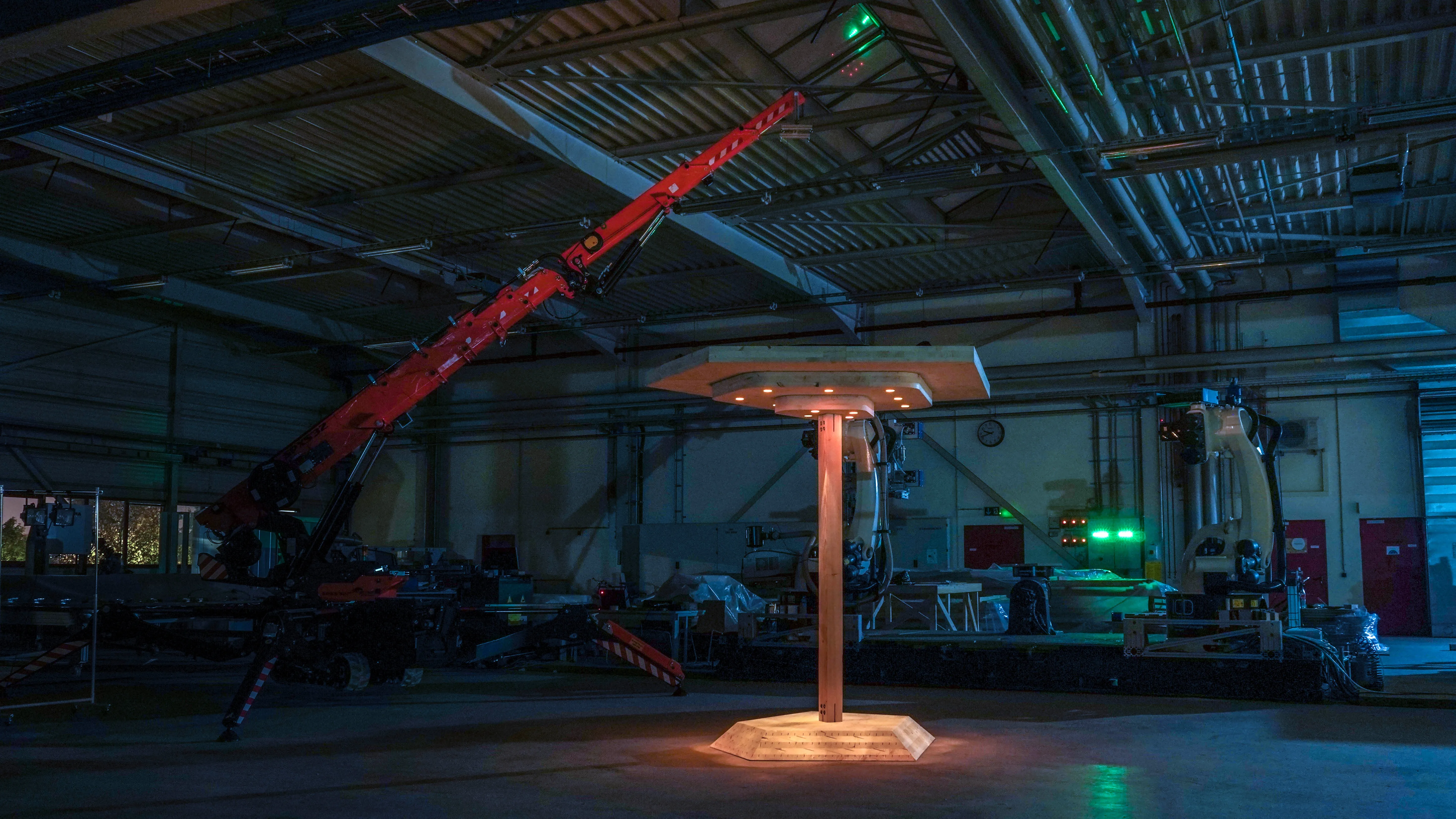 Final full-scale prototype at night